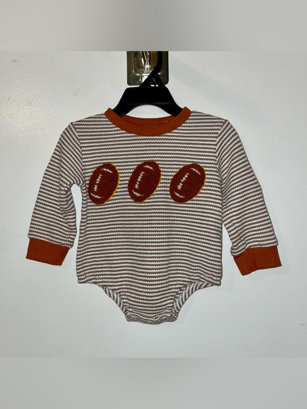 6/9m Football Bubble Romper